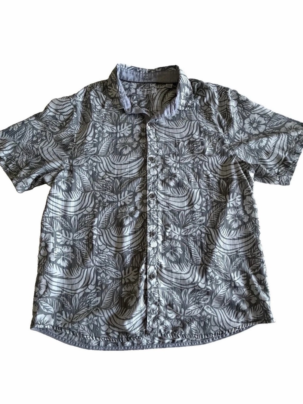 Tommy Bahama Shirt Mens XL Floral Hawaiian Short Sleeve Button Up Modal Resort